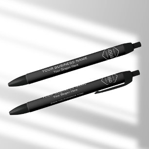 Stylo Noir Site Web de Logo d'Entreprise Promotionnel Noir Bl