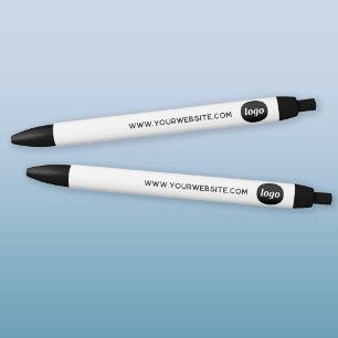 Stylo Noir Site Web de Logo Simple pour la Promotion des Entr