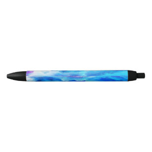 Stylo Noir SlipperyJoe's abstrait nuage artwork coloré surr