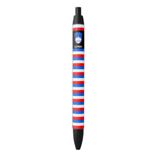 Stylo Noir Slovénie Drapeau mignon Patriotique