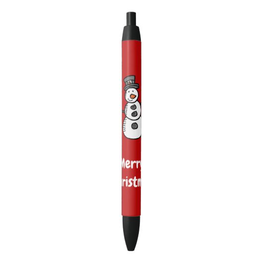 Stylo Noir Snowman (devant Vertical)