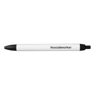 Stylo Noir SOCIAL WORKER Hashtag