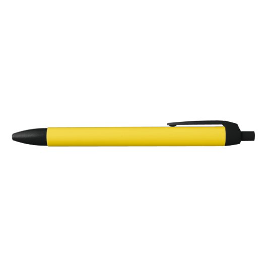 Stylo Noir Solide et chaud, jaune-or, (Haut)
