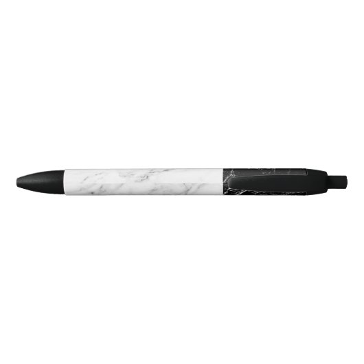 Stylo Noir Sophistiqué élégant moderne de marbre noir et (Dos)