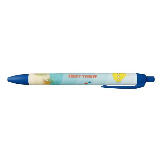 Stylo Noir Sous-marin jaune profond (Bas)