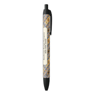 Stylo Noir Southwest Design Gold Blue Grey Tribal Motif