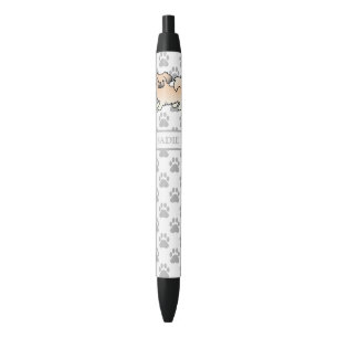 Stylo Noir Spaniel Tibétain de couleur sable crème Chien de d