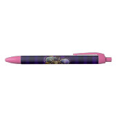 Stylo Noir Spider Steampunk sur Arrière - plan pourpre (Haut)