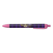 Stylo Noir Spider Steampunk sur Arrière - plan pourpre (Bas)