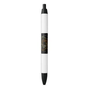 Stylo Noir Spirale de Fibonacci la géométrie sacrée