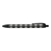 Stylo Noir Spirale Noire Et Blanche (Haut)
