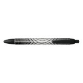 Stylo Noir spirale noire et blanche (Dos)