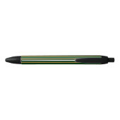 Stylo Noir Springbok vert et or bonbons rayures (Dos)