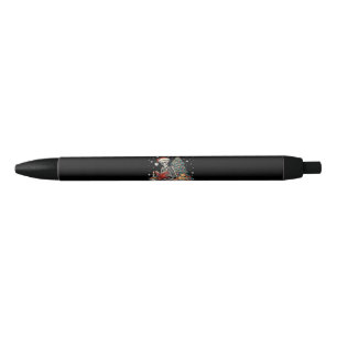 Stylo Noir Squelette de lecture de livre de Halloween que je