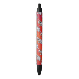 Stylo Noir St Bernard Noël En Rouge