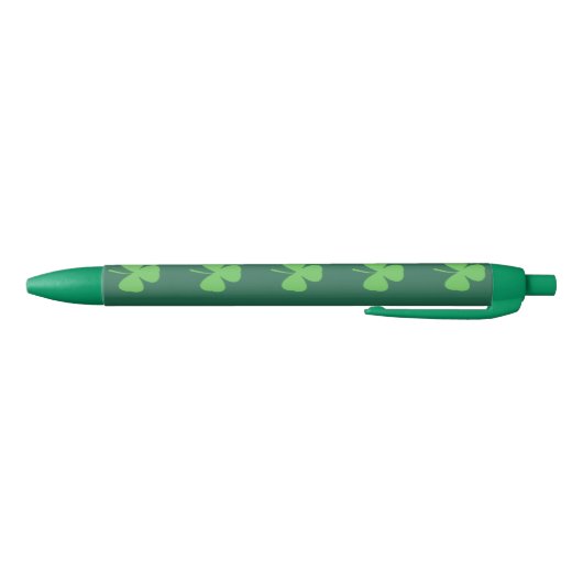 Stylo Noir St. Patrick's Day Shamrock Irish Pen Cadeau (Bas)