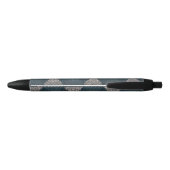 Stylo Noir Stained Glass Blue Diamond (Dos)