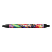Stylo Noir Stallion floral (Devant)