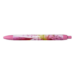 Stylo Noir Stargazer Lily brillant Magenta Floral