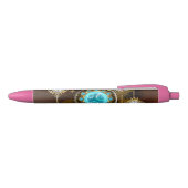 Stylo Noir Steampunk Rusty Background (Haut)