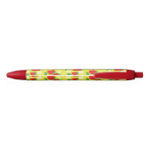 Stylo Noir Strawberry and Flower Yellow Pattern Monogrammed (Dos)