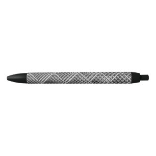 Stylo Noir Structure métallique complexe