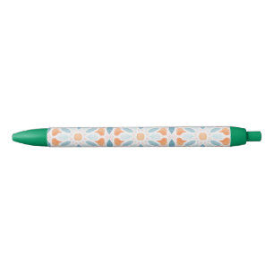 Stylo Noir Style marocain coussin de style bleu et orange 2