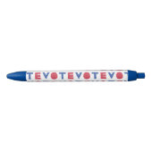 Stylo Noir Stylet VOTE de conception de lettres bloc (Devant)