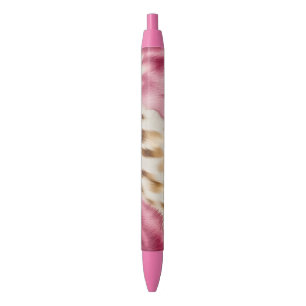 Stylo Noir Stylish Girly Rose White Gold Zebra