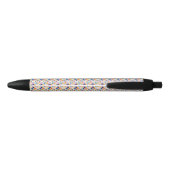 Stylo Noir Stylish pen with a colorful geometric pattern (Dos)