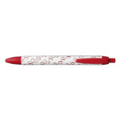 Stylo Noir Stylo/Coeurs rouges (Dos)