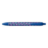Stylo Noir Stylo/Papillons bleus (Dos)