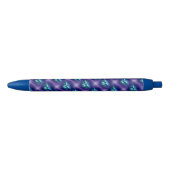 Stylo Noir Stylo/Papillons bleus (Devant)