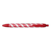 Stylo Noir Sucre de canne de Noël personnalisé (Dos)