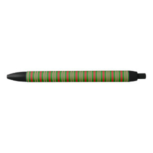 Stylo Noir Sucre de canne rouge et vert