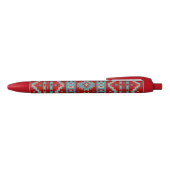 Stylo Noir Sud-Ouest Mesas Turquoise & Rouge (Haut)