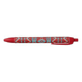 Stylo Noir Sud-Ouest Mesas Turquoise & Rouge (Bas)