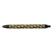 Stylo Noir Sunflowers par Julia Morrill (Devant)