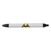 Stylo Noir Symbole d'avertissement de rayonnement (danger rad (Devant)