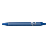 Stylo Noir Symbole de paix (Devant)