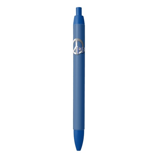 Stylo Noir Symbole de paix (devant Vertical)