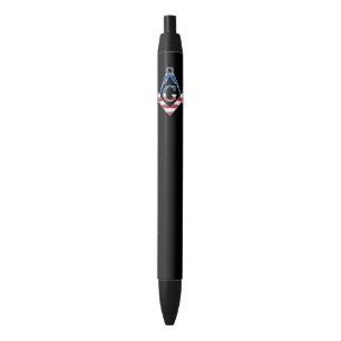 Stylo Noir Symbole Freemasonic des États-Unis