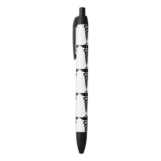 Stylo Noir Symbole Médicale (Haut (Vertical))
