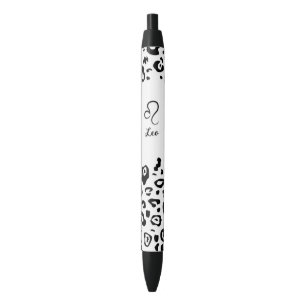 Stylo Noir Symbole Zodiac mignon/Leo