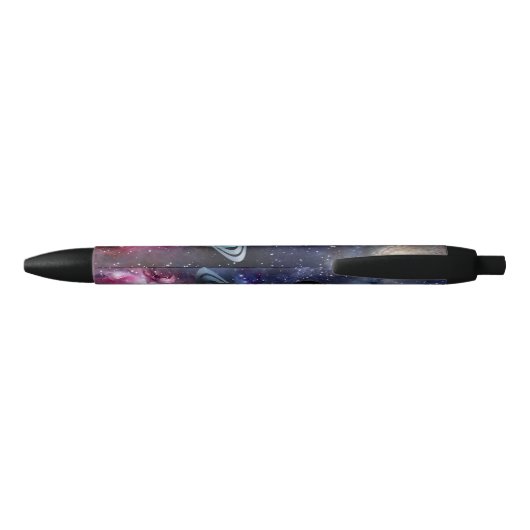 Stylo Noir Système solaire Galaxy de l'espace extra-atmosphér (Dos)