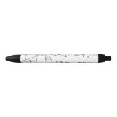 Stylo Noir Tableau blanc de maths (Devant)