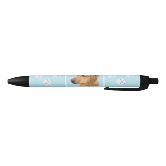 Stylo Noir Tableau Rhodesian Ridgeback - Art Chien original (Bas)