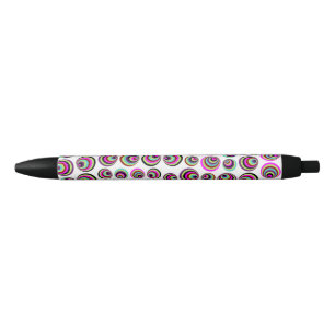 Stylo Noir Taches psychiques colorées motif I + vos idées