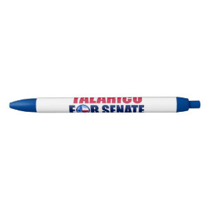 Stylo Noir Talarico pour le Sénat du Texas Élection 2026 Bleu