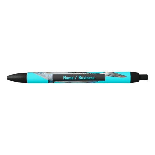 Stylo Noir Tarpon Fish Aqua Deep Sea Charter Business (Devant)